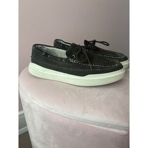 Cole Haan Grand Series Men's Dark Brown Suede Lined Boat Shoes Size 9M